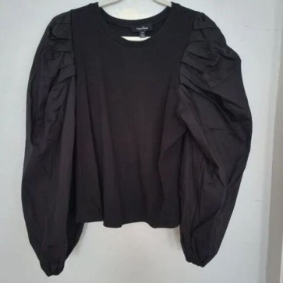 NWT Anthropologie x Lea & Viola Puff-Sleeved Blouse | 2X - Picture 4 of 6